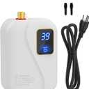 Electric Tankless Water Heater 110V 3000W, Under Sink Instant Hot Water Heater with Digital Display, Point of Use Portable Mini Heater for Kitchen Bathroom Sink