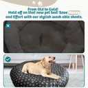 Round Dog Bed Covers Replacement Washable, Dog Bed Washable Cover, for All Shapes (Medium (Up to 36), Paw Chic)
