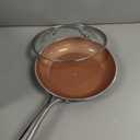 Gotham Steel 12 Pc Ceramic Cookware Set Nonstick, Ceramic Pots and Pans Set Non Stick with Steamer for Cooking, Non Toxic PFOA PFOS Free, Ergonomic Stay Cool Handles, Oven & Dishwasher Safe, Copper