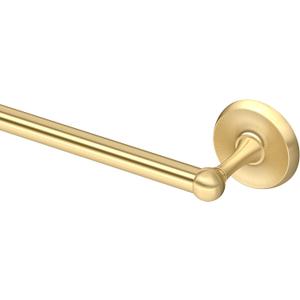 Gatco 5051 Designer II Towel Bar, 18 Inch, Brushed Brass | Wall Mounted Towel Holder for Bathroom