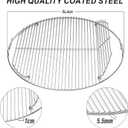 22" Cooking Grate Hinged for Weber, 7436 Charcoal Grill Grate Round Hinged, Replacement Part for Weber One-Touch, Performer and Bar-B-Kettle Series, Grill Grate BBQ for Weber Series