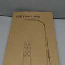 Floor Lamp, 18W Super Bright LED Floor Lamps for Living Room with Remote, Stepless Dimming Color Temperature & Brightness, Modern Adjustable Neck Standing Lamp Ideal for Bedroom, Office, Study (Black)