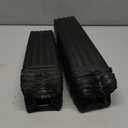 Nuenen 100 Pcs Tall Tree Pot Plastic Deep Plant Nursery Pots Black Seedling Treepots Flower Plant Container with Drainage Holes for Indoor Outdoor Gardening (7.9" H + 11.8" H)