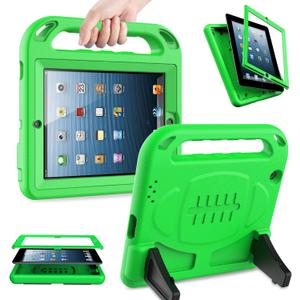 AVAWO Kids Case Built-in Screen Protector for iPad 2 3 4 Old Model- Shockproof Handle Stand Kids Friendly Compatible with iPad 2nd 3rd 4th Generation (Green)