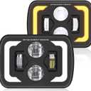 H6054 Led Headlights, 2025 DOT 5x7 Headlights, 7x6 Led Headlight High Lumens Anti-glare DRL Turn Signal Hi/Low Led Sealed Beam for Jeep Cherokee XJ Wrangler YJ Ford Chevy GMC Toyota Nissan Dodge etc