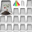 15 Sets of Chicken Wire Cloche Plant Covers Garden Netting, Heavy Duty Chicken Wire Plant Covers Protectors from Animals for Keeping Bunnies Chicken Squirrels Birds Other Out 9.13×9.13 in