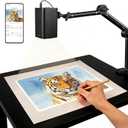 Art Projector for Tracing and Drawing - 5G WiFi & App-Free Web Control - Digital Sketch Projector with Stable Stand for Artists, Cookie Decor - Compatible with iOS/Android, Supports Online/Offline