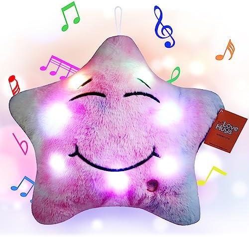 LoveHugs Musical Star Plush Sensory Light Up Newborn Autism Toys - Twinkle Twinkle Little Star Sensory Toys for Autistic Children