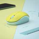 seenda Wireless Mouse for Laptop, 2.4G Noiseless Mouse with USB Receiver - Optical Tracking Portable Computer Mice for Chromebook, PC, Tablet, Windows System, 24 Months Battery Life - Yellow & Green