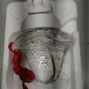 Christmas Bell Night Light Plug into Wall Glitter Water Nightlight with USB/Outlet Options, Christmas Decorative Nightlight for Bedroom Kitchen Nursery Hallway Holiday Decorations Gifts (Bell) (1 Pack)