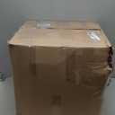 downluxe Indoor Chair Cushions for Dining Chairs, Tufted Overstuffed Textured Kitchen Chair Pads with Ties and Non-Slip Backing, 15.5" x 15.5" x 4", Burgundy, 4 Pack