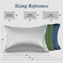 Queen Pillow Cases, Derived from Bamboo Viscose, Cooling Pillowcases, Breathable & Wicking Pillow Covers for Hot Sleepers, Envelope Closure, Light Grey, 2 Pack, 20x30IN