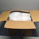 HIGOGOGO Round Stuffed Pouf Ottoman, Corduroy Poufs with Foam Chunk Filling, Furry and Fluffy Pouf Foot Stool Storage Ottoman, 26 X 18 Floor Poufs Foot Rest for Living Room, Beige