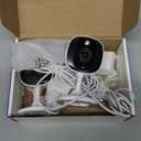2K Cameras for Home Security-Outdoor/Indoor Camera for Dog/Cat/Pet/Nanny/Baby, Color Night Vision, White Light, Siren, 24/7 SD Recordings, Works with Alexa/Google Home, C1-White-2P (2.4Ghz WiFi)