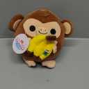 Snackles Series 2 Monkey & Dole 8 Inch Plush by ZURU, Ultra Soft Plush, Collectible Plush with Real Licensed Brands, Stuffed Animal, Giftable