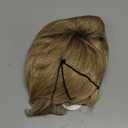 TISHINING Pixie Cut Short Ombre Blonde Curly Wigs for White Women Fluffy Layered Mixed Blonde Wig with Bangs Natural Looking Synthetic Daily Party Wig