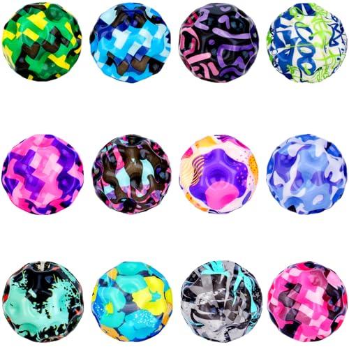 PAKSPAK 10 Pack Moon Bouncy Balls for Kids, Super High Bouncing Balls, Party Favors for Kids