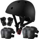 Color Gradient Adjustable Kids Bike Helmet Toddler Helmets for 3-5-8-14 Years Kids Girls Boys Youth Bicycle Helmet for Scooter Balance Bike Roller Skating Skateboard (black)