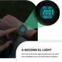 Hearkent Women Pedometer Watch for Walking Steps and Miles-Step Counter for Calories,30M Waterproof-EL Backlight-Countdown-Stopwatch-No App Step Tracker for Adults Seniors