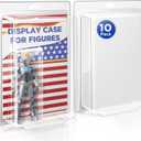 Display Case for Figures, 10 Packs Blister Clamshells Compatible With Marvel Legends, Gi-Joe, Masters of The Universe Motu, Star Wars (Fits 3.75" Carded Figures)