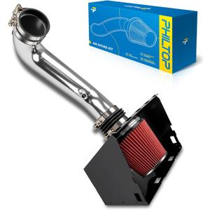 PHILTOP 3.5" Cold Air Intake Kit System + Heat Shield Compatible with Dodge Ram 1500/2500/3500 2009-2021 V8 5.7L, High Performance, Red