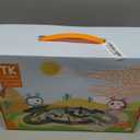 TUMAMA Dinosaur Toys Race Track, 281 Pcs Dinosaur Train Set for Kids 3-5 5-7, Flexible Train Tracks with 4 Dinosaurs Figures, 2 Electric Race Cars with Light, Create A Dinosaur Road Race for Toddlers