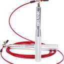 BRANK SPORTS® Speed rope set incl. 3 steel spare cables | Ideal for Crossfit, fitness, boxing and easy double under | Jump ropes for fitness women and men premium bearing balls | Unbreakable handles