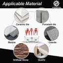 Diamond Core Drill Bits Set - FOCSTOL 8pcs (6/8/10/12/20/25/32/35mm) Diamond Hole Saw Kit with Round Shank for Porcelain Ceramic Tile Marble Granite