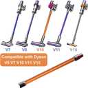 GYLBF Quick Release Wand Compatible for Dyson V15 V11 V10 V8 V7 Stick Vacuum Cleaners, Vacuums Attachment Extension Tube, 28.3 IN (Orange)