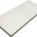 48 Inch Classic Solid Indoor Bench Cushion, High-Density Foam Rectangle Bench Seat Cushion Pad with Non-Slip Bottom, Washable (Off White, 48x16x1.5in)