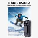 Mini Body Camera 1080P with Audio & Video Recording Small POV Cam with 64G Card - Wearable Personal Portable Cameras Recorder DV - Night Version Camcorder for Security Work Records Guard Traveling
