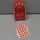 Christmas Postbox with 30 Mini Greeting Cards and Envelopes, Holiday Love Postbox for Couples & Family, Cute Xmas Gift for Friends, Letters to Santa