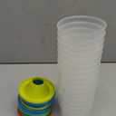 16 PCS No Spill Paint Cups with Lids 4 Colors, Arts and Crafts Supplies for Classrooms, Ultimate Paint Containers with Funnel-Shaped Lid