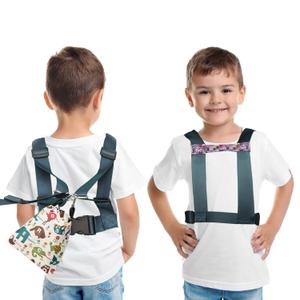 Safety Harness with Leash for Autism, Adjustable Walking Harness with Tether and Pouch, Prevent Autistic Special Needs ADHD Active Child Wandering and Eloping Outdoors, Child Elopement Leash (Small For Child Aged 3-6, Turquoise)