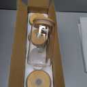 DWTS DANWEITESI Glass Cups with Lids and Straws 4 pcs,16oz Drinking Glasses Set for Coffee Bar Accessories, Iced Coffee Cups with Lids, Matcha Cup Glass Tumbler Reusable for Gifts (Blank Transparent Color)