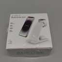 Charging Station for iPhone and Apple Watch: 3 in 1 Wireless Phone Charger Stand for iPhone 17 16 15 14 13 12 11 Pro Max & AirPods, Bedside Nightstand Docking