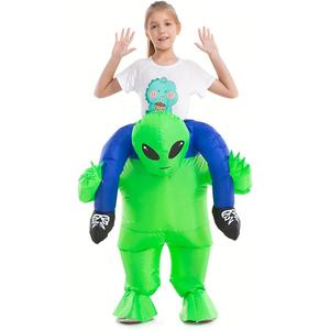 HSCTEK Inflatable Child Alien Costume (4-6 Yrs, Green)