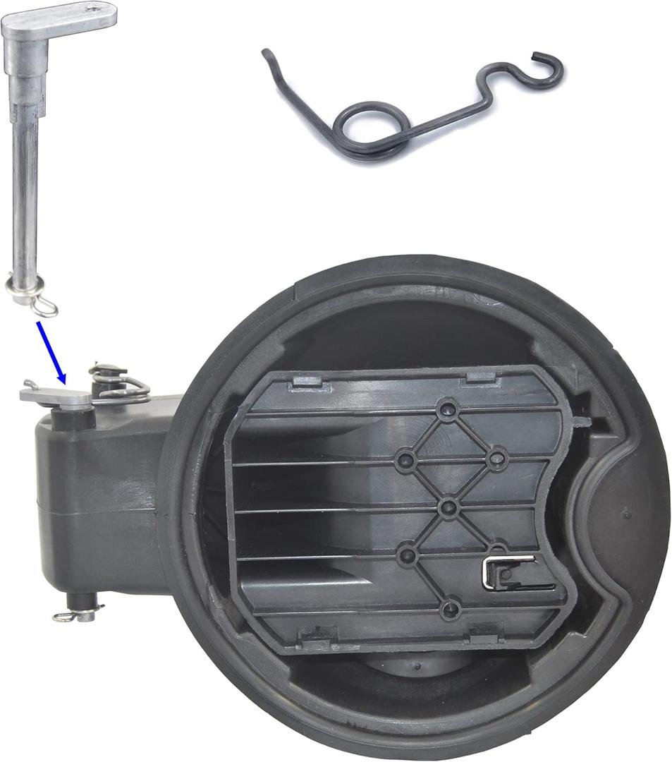 Fuel Door Hinge Pin With Gas Door Spring for 2009-2014 F150 2010-2014 Lincoln Mark LT Loose Gas Cap Permanent Repair Fix (Metal)