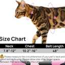 Cat Harness and Leash Set - Escape Proof Adjustable Cat Harness, Comfortable Soft Lightweight, Use Safe & Easy, Walking Travel Kitten Harness for Small Medium Large Cats (Pink)