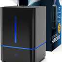 Everlasting Comfort Humidifiers for Bedroom (4L)  Quiet Cool Mist Small Humidifier for Large Room with Oil Diffuser, 40-Hour Runtime, Easy to Clean, Auto Shut-Off, Ideal for Baby Nursery & Plants (Black)