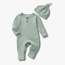 CIYCUIT Newborn Baby Boy Girl Romper Clothes Infant Solid Ribbed Onesie Bodysuit Jumpsuit Outfits