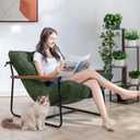 MAXYOYO Modern Accent Chair, Tufted Living Room Chair with Metal Frame, Standard