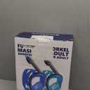 QingSong Full Face Snorkel Mask for Adults, Snorkeling Gear with Camera Mount, 180 Degree Panoramic View Snorkel Set Anti-Fog Anti-Leak (Large-X-Large, 2 Pack - Black+Pink)