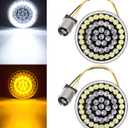 Benlari 1157 Front LED Turn Signal Lights Running Blinker Bulbs Compatible for Harley Davidson Dyna Softail Sportster Touring Street Glide Road Glide Road King Iron 883 1986-2024