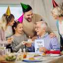 5 x D24TIME Funny Birthday Card for Dad or Mom - 50th 60th 70th 80th Age Joke Gift - Happy Birthday Card for Husband Wife Grandma Grandpa - Older Brother Sister Friend Men (Chariot)