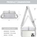 VONAL Wristlet Wallets for Women, RFID Wristlet Purse Built in Wallet, Small Nylon Crossbody Bags, Credit Card Holder