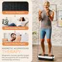 Lifepro HexaPlate Lite Compact Vibration Plate with Magnetic Acupoints | 10 Preset Programs, 99 Speed Levels, Resistance Bands — Vibrating Plate for Lymphatic Drainage, Full-Body Workout, Home Gy, 3.7 lbs and 21.7 × 13.4 × 5.9 in 