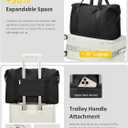 Expandable Travel Duffle Bags Weekender Overnight Bags for Women Men Hospital Bag for Women Labor Delivery with Toiletry Bag Waterproof