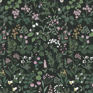 Dimoon 17.3''x236.2''Peel and Stick Wall Paper Floral Wallpaper Wall Art Renter Friendly Waterproof Upgrade Embossed Self Adhesive Stick on Paper Green Pink Kitchen Bedroom Cabinet Wallpaper Vinyl