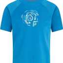 Kanu Surf Boys' Paradise UPF 50 Sun Protective Rashguard Swim Shirt (4T, Horizon Royal)